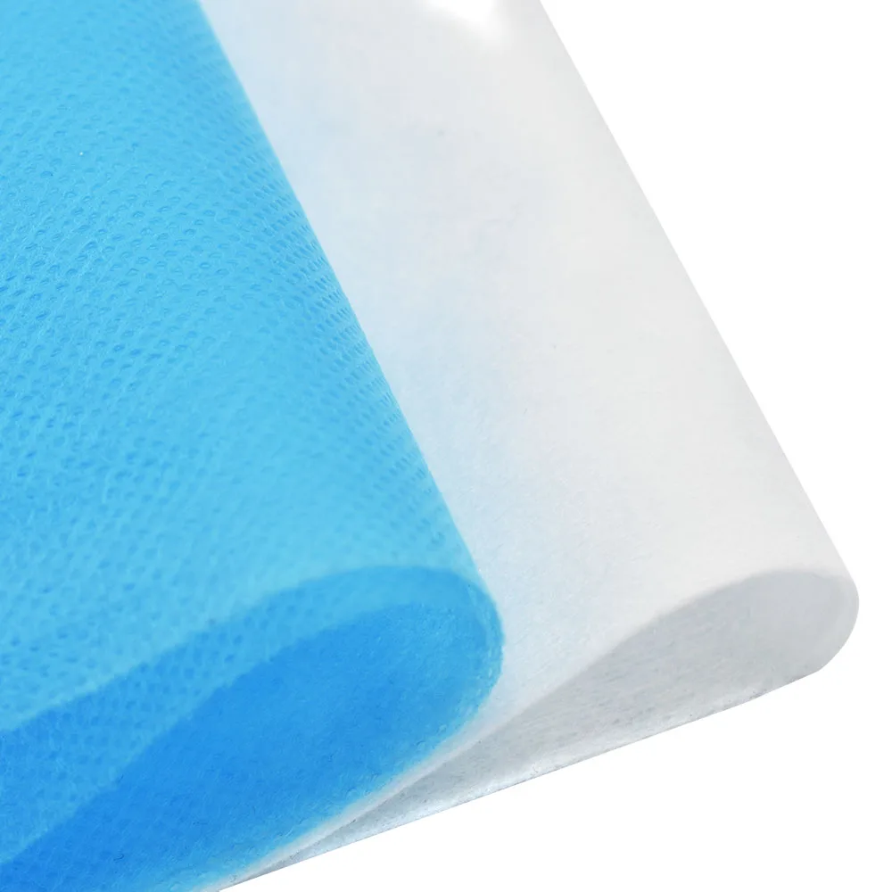 Non Woven Fabric One Sided Anti-Dust Waterproof Spunbond Fabric Non-Woven Polypropylene Fabric Purse bags Cuffs Dust Cloth Face