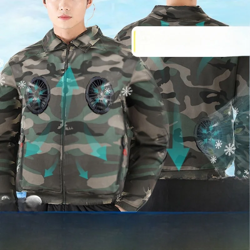 

Men's Camouflage Workwear Jaet Air Conditioning Clothing Summer Cooling Suit Welding Construction Site Workwear