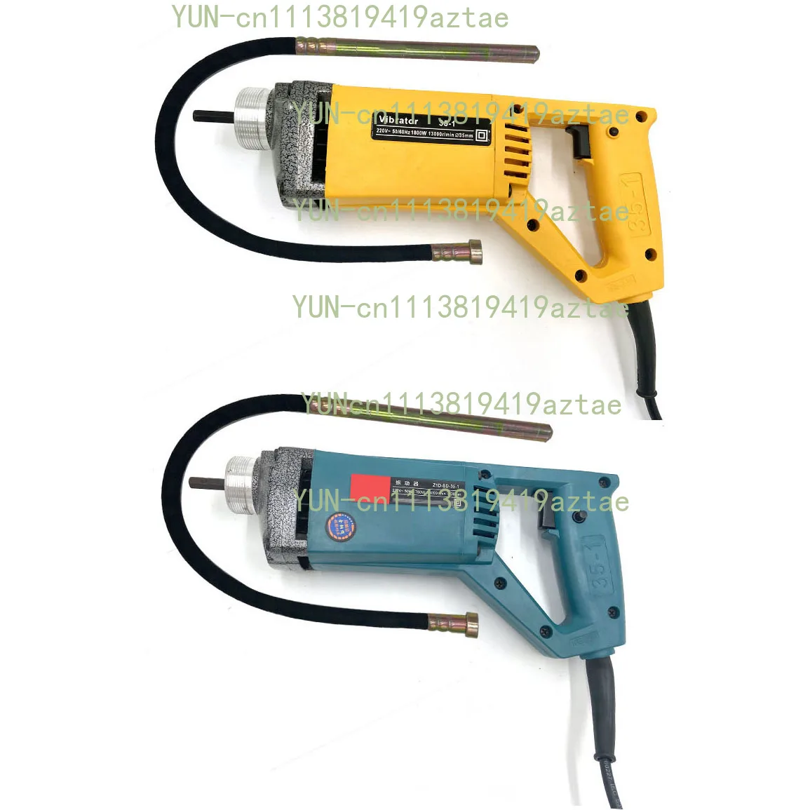 1800W Handle Portable Electric Concrete Poker Vibrator,Small Vibrating Spear Hand Held Concrete Vibrator With Flexible Shaft