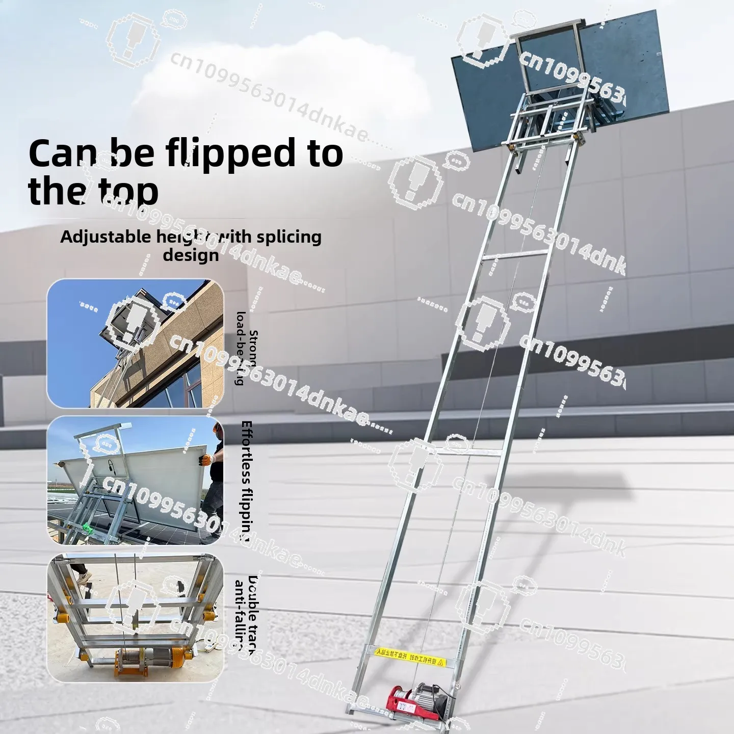Glass Door and Window Lift Electric Small Lift Photovoltaic Crane Photovoltaic Panel Portable Elevator Vehicle Crane
