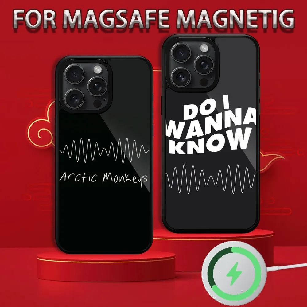 Singer A-Arctic M-Monkeys  Phone Case For iPhone 15 14 13 12 11 Pro Max Plus Magsafe Magnetic Wireless Charging Cover