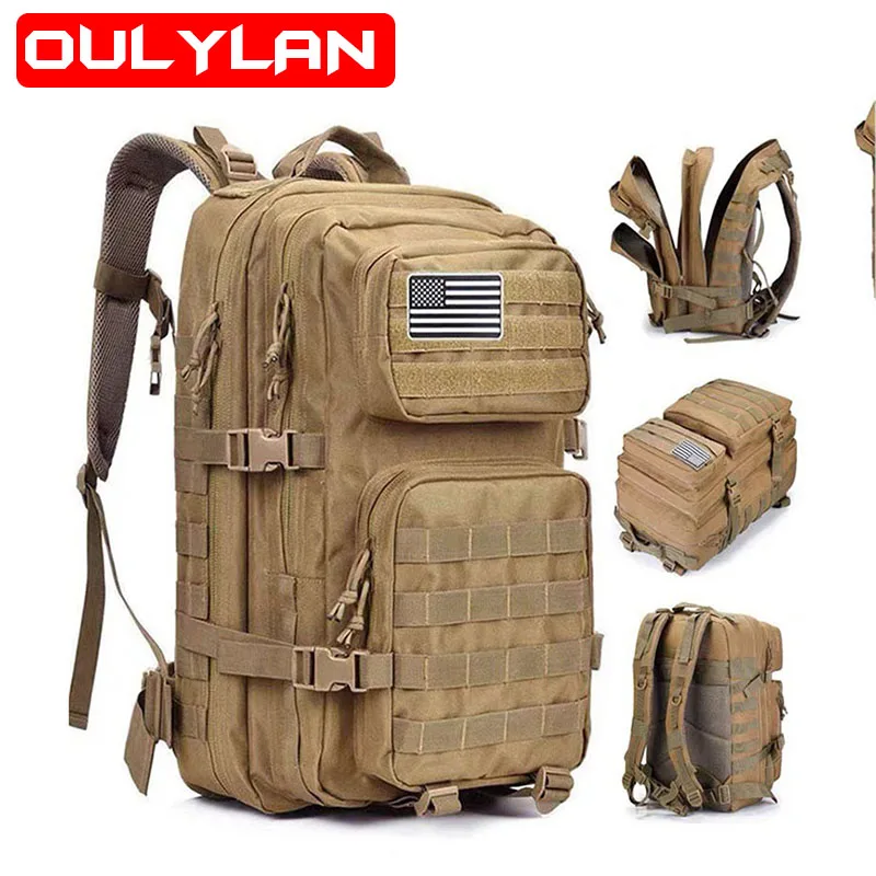 

New Outdoor Military Rucksacks 3P Attack Tactical Backpack Large Capacity Waterproof Sports Camping Hiking Trekking Backpack