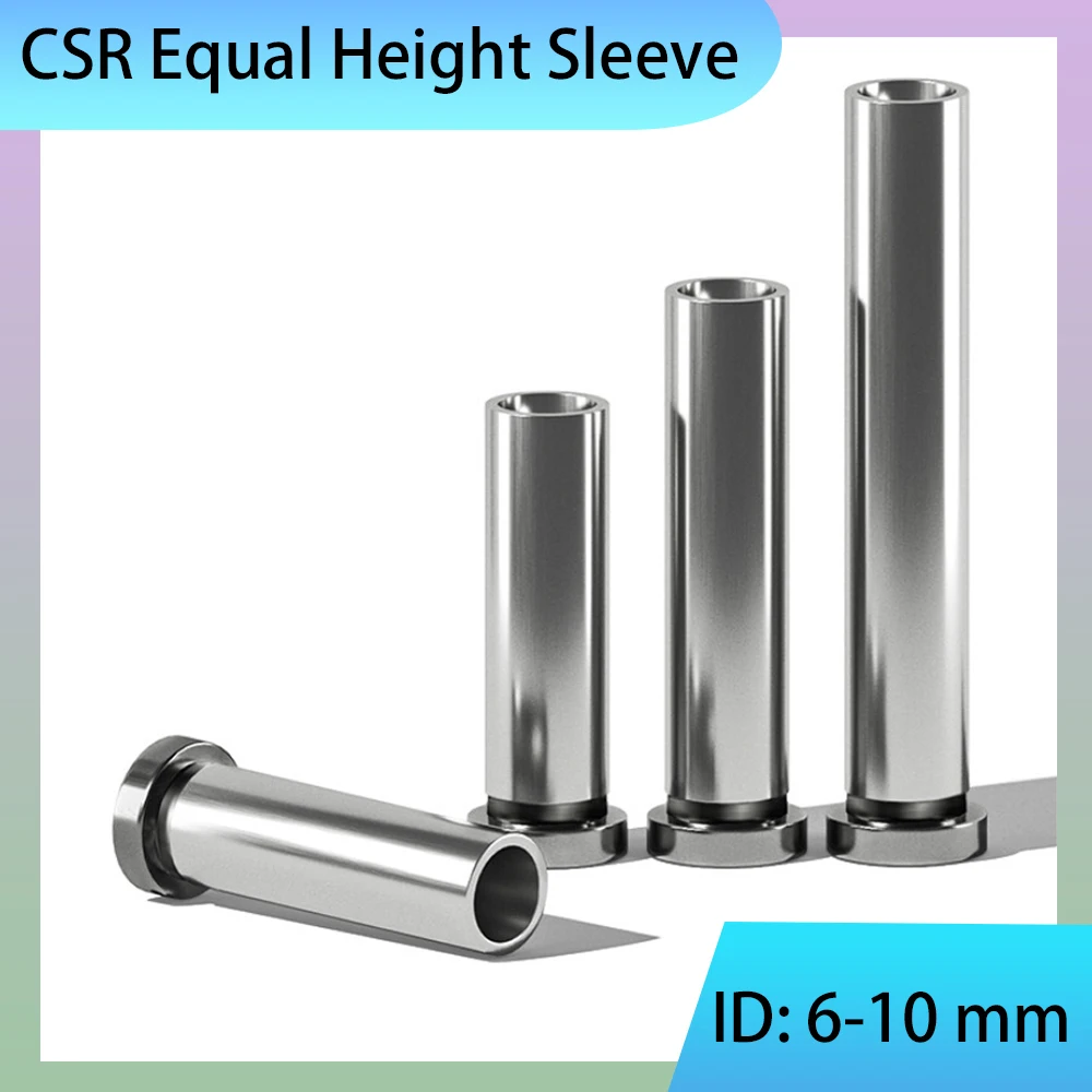 1Pcs CSR Style Mold Equal Height Sleeve Injection Mold ID 6-12mm S45C Steel Spacer Bushing Precision Mold Parts Length 20-150mm