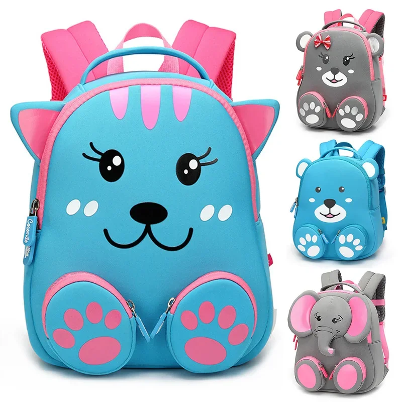 

Cute Cat Backpack for Girls Toddler Boys Children School Bags Student Kids Bag Waterproof School Backpack Mochila Escolar