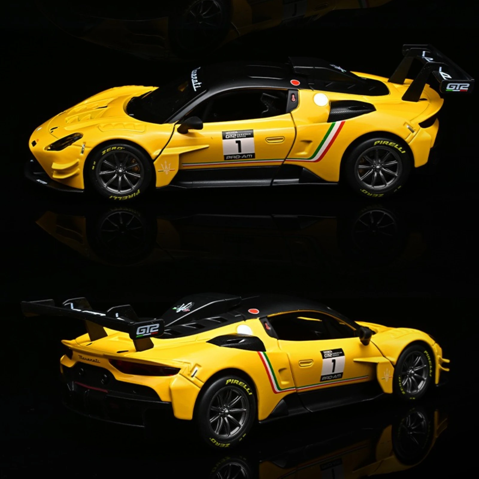 

Металлическая статическая модель спортивного автомобиля GT2 в масштабе 1:24 для коллекционирования, украшение, детский праздничный подарок, игрушка