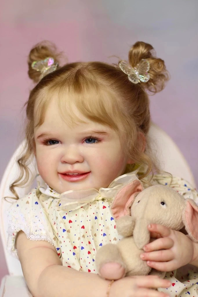 NPK-Kits de tamaño de 28 pulgadas y 6 meses, Kit de piel realista de Renata ya pintado, muñeca Reborn toddler, muñeca bebé muy realista, Juguetes DIY
