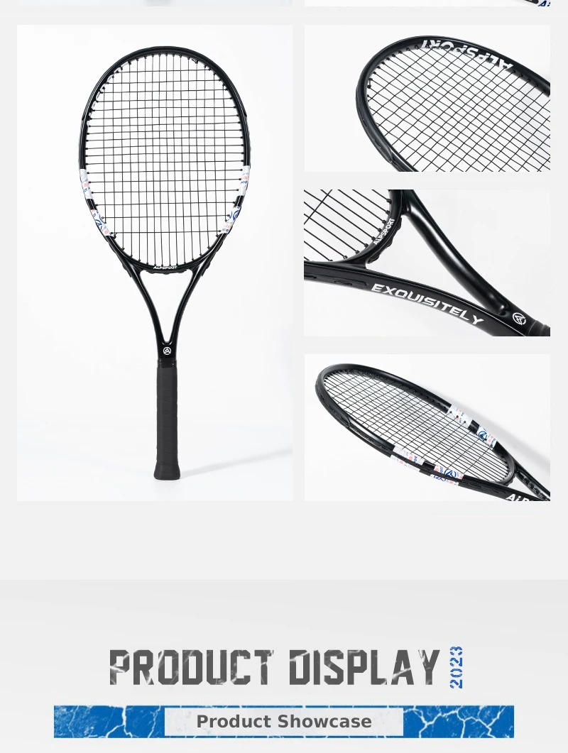 ALPSPORT T800 18K Professioneller Tennis-Schläger aus Carbonfaser – Leicht (280g) mit Tasche & Rutschfestem Gurt, Schneller Versand für Turniere – Detail 12