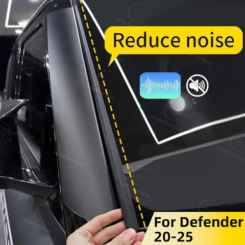 Уплотнительная лента для Land Rover Defender 2020-2025 A, звукоизоляционная лента на стойке, аксессуары для модификации переднего лобового стекла