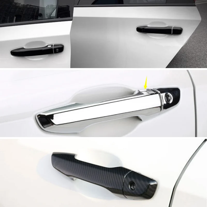 

For Honda CRV BREEZE Avancier 2017-2022 Car Chrome Decoration Car Door Handle Catch Protection Cap Handle Bowl Cover Trim