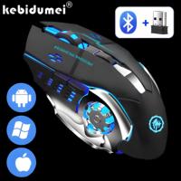 Bluetooth 5.2 Mouse 2.4G USB Wireless Mouse Dual Mode Gaming Mouse Rechargeable 3600DPI Mouse For Laptop Computer Accessories