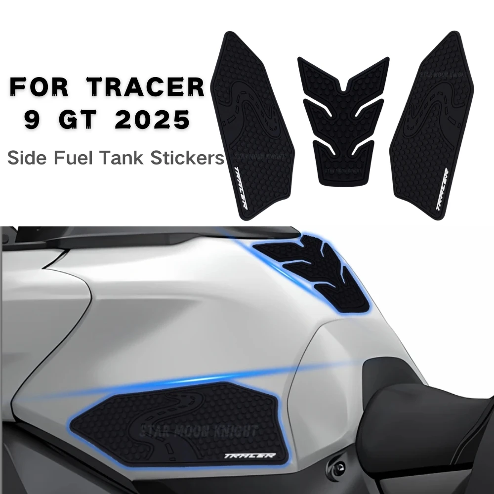 

For YAMAHA Tracer9 TRACER9 GT 2025 TRACER Motorcycle Side Fuel Tank Pads Protector Stickers Traction Pad Side Gas Knee Pad