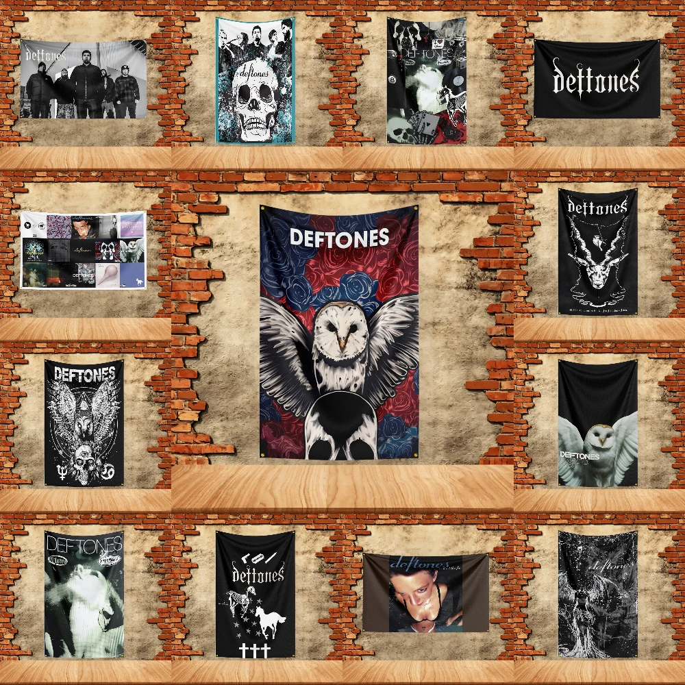 Music Band Flag 3x5ft for D-Deft-ones Fans Banner Custom any Image Garage Bedroom Living Room Dorm Wall Hanging Decor Tapestry