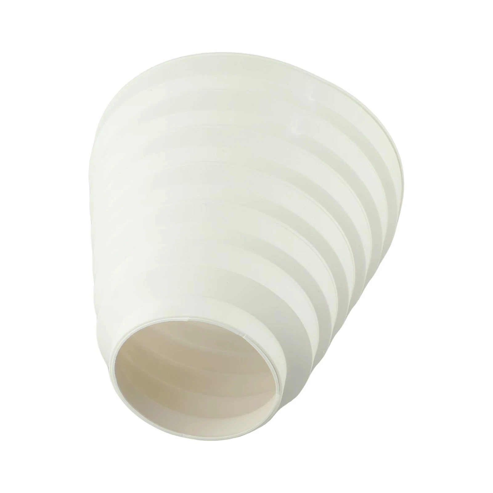 Extractor Fan Pipe Connector Featuring Duct Reducer Function for Connecting Air Ducts from 80mm to 150mm Diameter