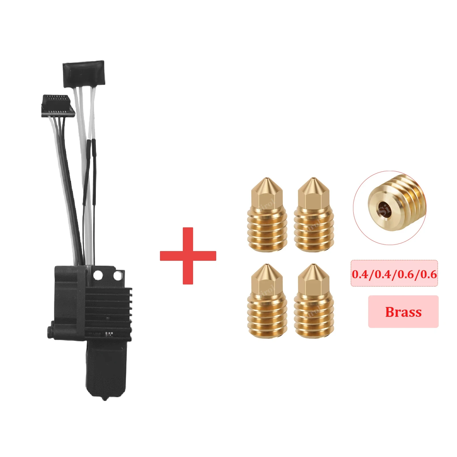 Komplette Hotend-Baugruppe Hotend für Bambu Lab X1 X1C P1P P1S mit Lüfter Upgrade 2.0 mit Düse Complete Bamboo Lab X1 Carbon