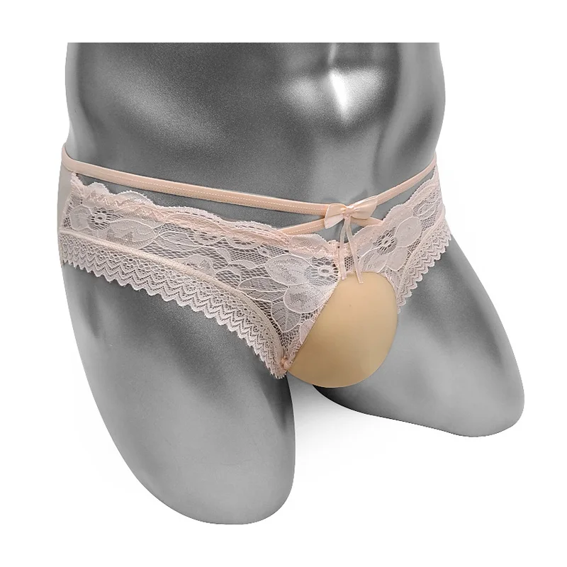 Floral Lace Sissy Bulge Pouch See through Mesh Sheer Mens Briefs Underwear Bikini Lingerie Penis Pouch Male Underpants