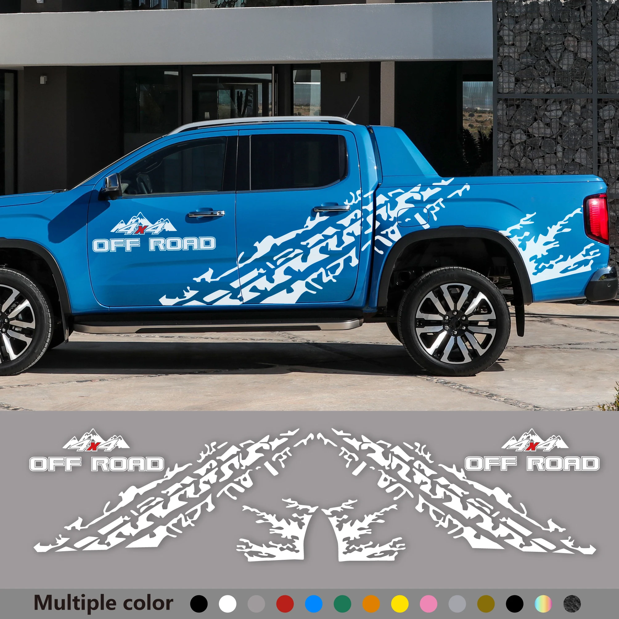 Pickup Body Side Stickers Apply For Ford Raptor Ranger F150 Toyoto 4X4 Off Road Decor Decals Trunk Vinyl Covers Auto Accessories