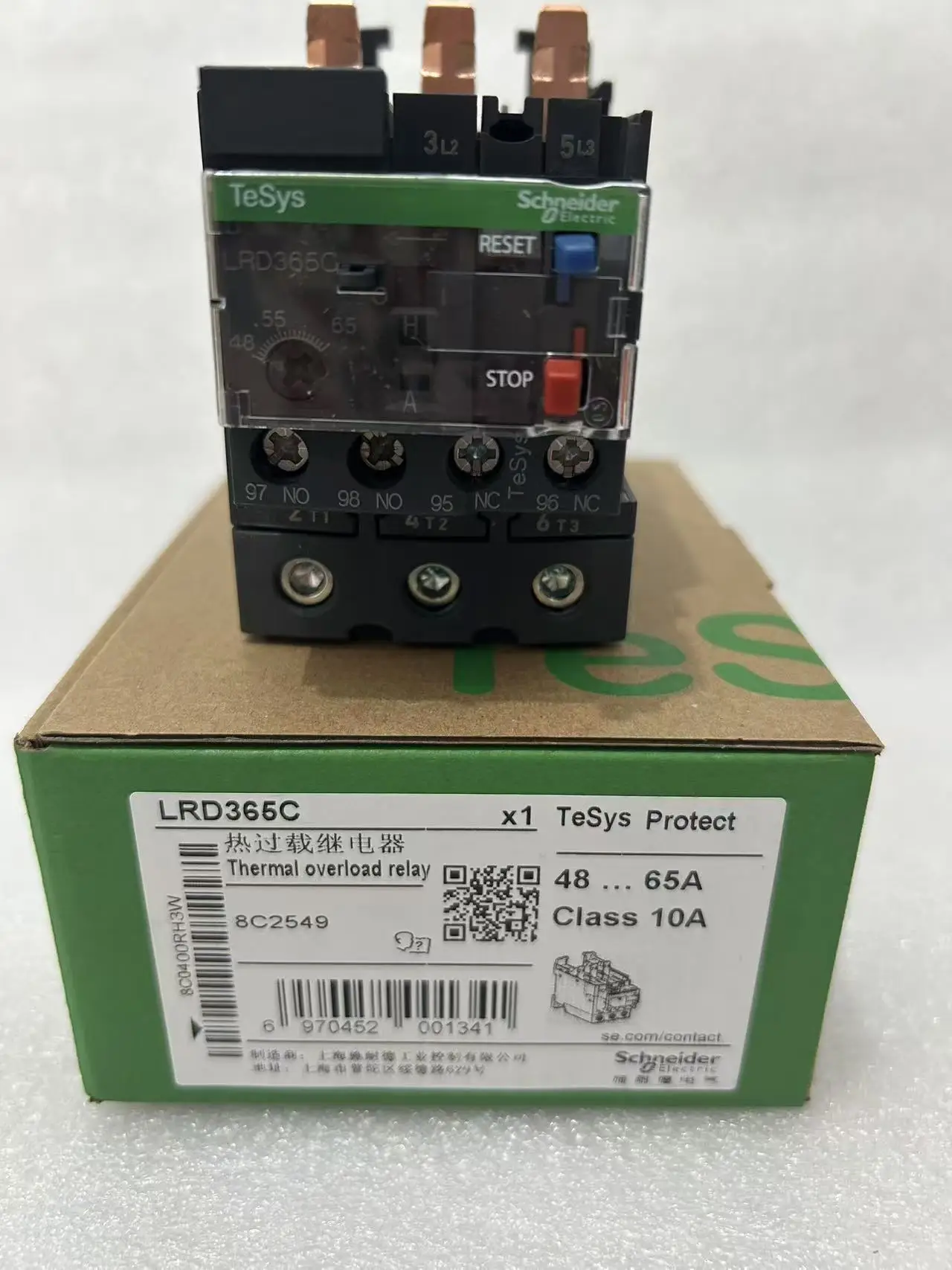 

LRD365 LR-D365C LRD365C 48-65A TeSys LRD thermal overload relays - 48...65 A - class 10A