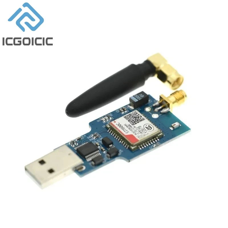 USB To GSM Module Quad-band GSM GPRS SIM800 SIM800C Module For Wireless Bluetooth SMS Messaging With Antenna