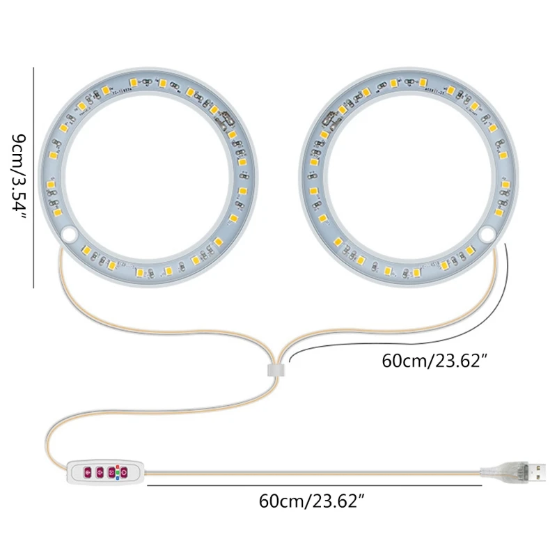 LED Growing Lamps for Plants Full Spectrum Plant Light LED Ring Plants Lights Dropshipping