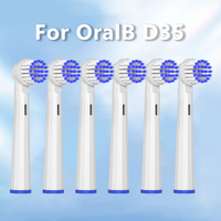 For OralB D35 Replacement Toothbrush Heads Sonic Electric Vacuum DuPon Toothbrush Soft Bristle Brush Heads 4/8/12/16PCS