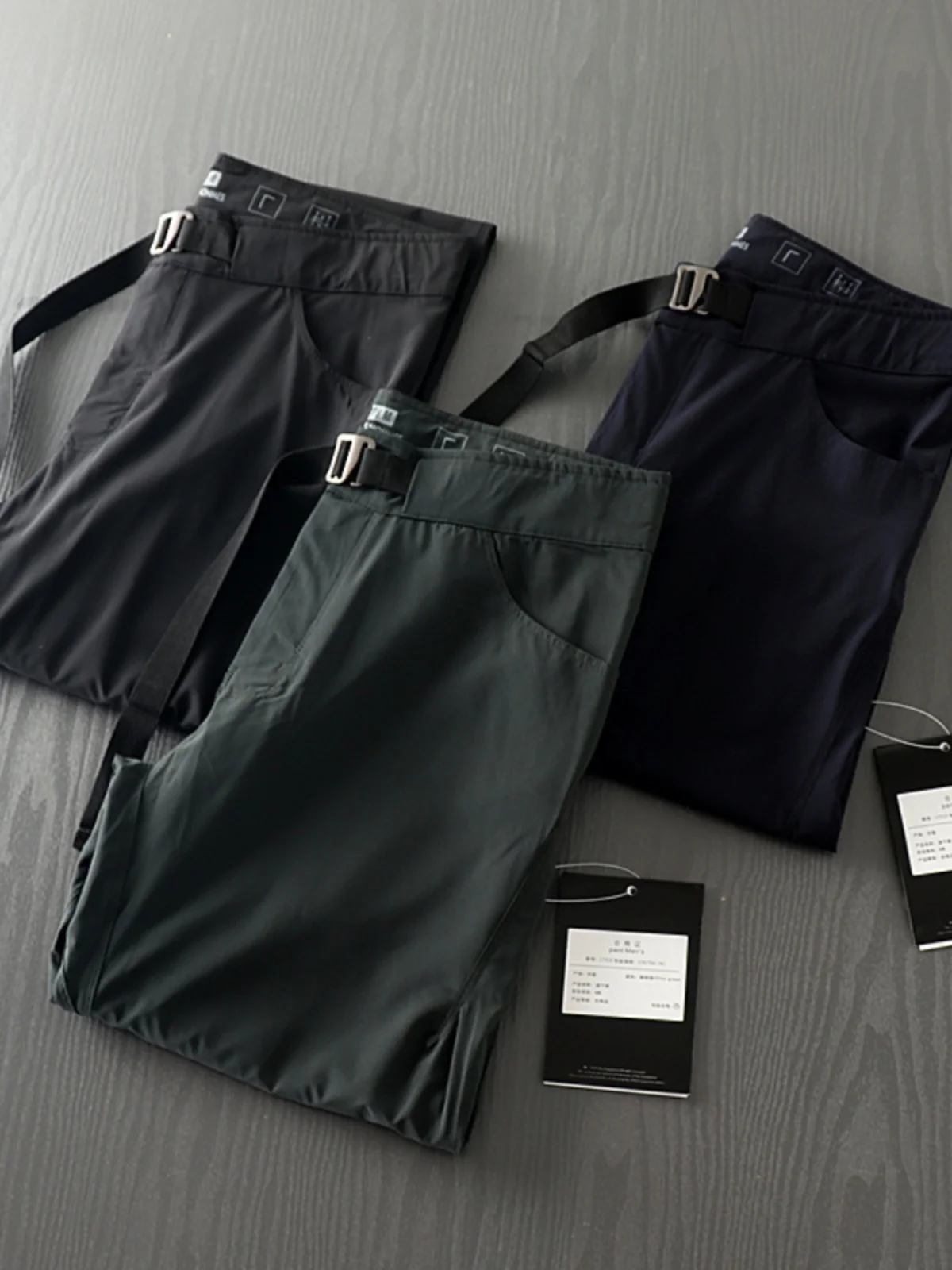 Men's Outdoor Sport Casual Pants Qui Dry Sweat Absorbent Breathable 3D Tailoring Slim Fit Long Pants Faion Urban Sle