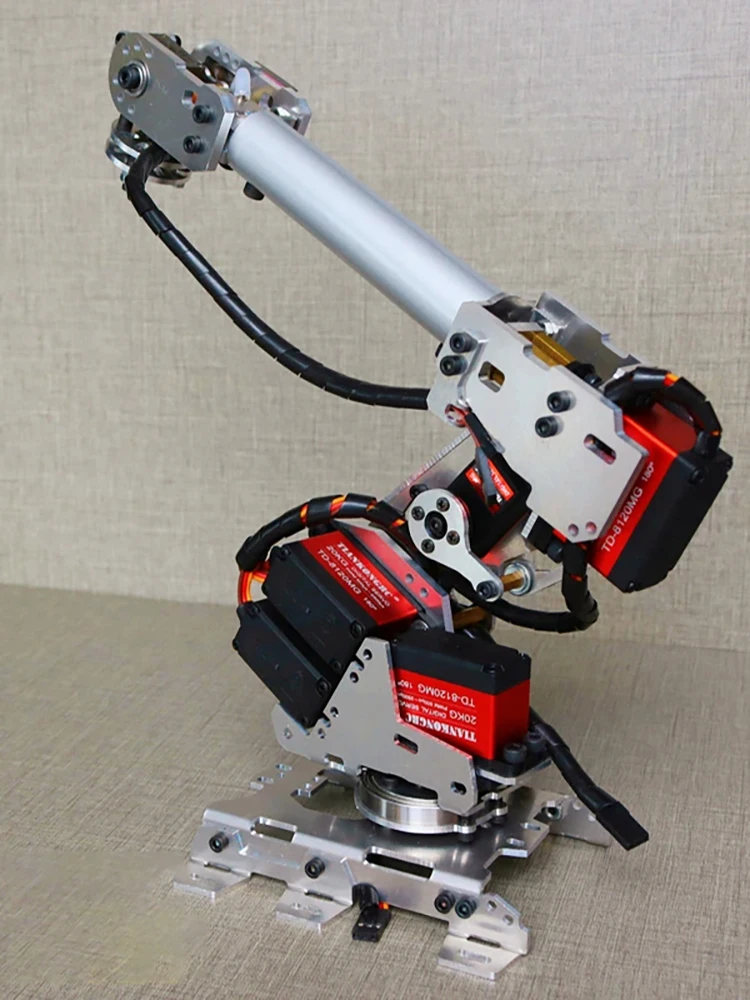 7축 조작 로봇 팔 대형 흡입 공기 펌프 20Kg 25Kg 서보 로봇 아두이노 프로그래밍 가능한 로봇 팔 모델