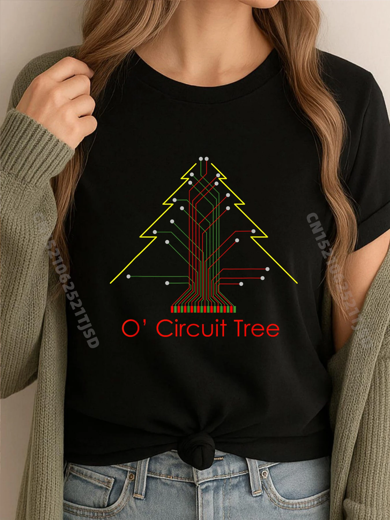 

Electrical Engineer Circuit Christmas Grey Shirt Graphic Tee Adult Custom T Shirt Tops T-shirt Korean