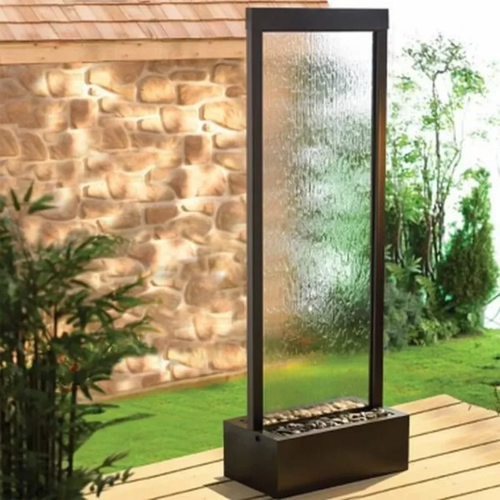Bubble Wall Water Large Screen Acrylic Water Curtain Wall Fountain with Variable Light Emitting Diode Light