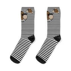 French Snail ~ Escargot Socks happy halloween cycling Soccer Socks Ladies Men's