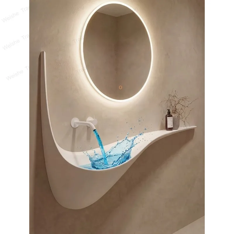 Washbasin creative water drop wall hanging washbasin B & B surprise quiet wind art basin