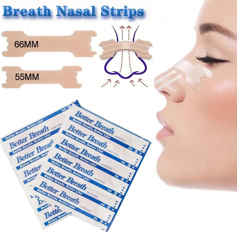 Breath Nasal Strips Ventilation Easier to Breathing Physical Expansion Stop Snoring Nose Patch Good Sleeping Right Aid Decive