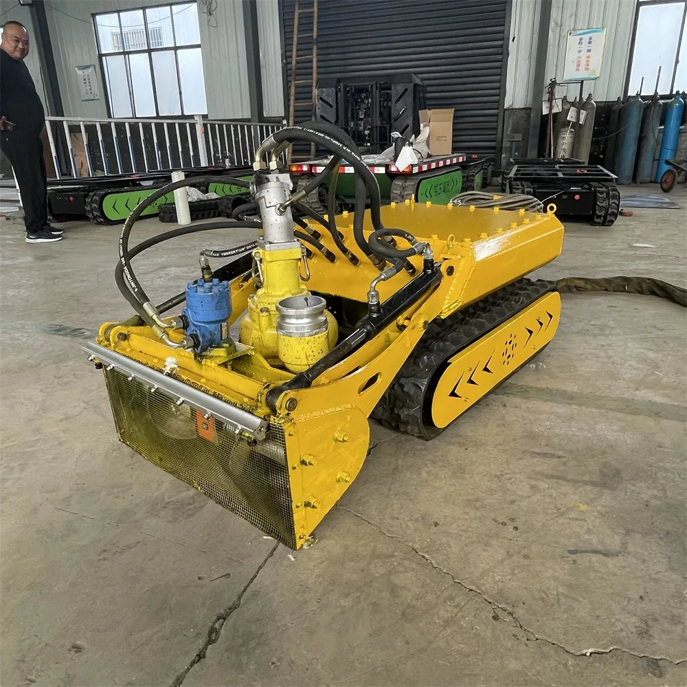 Flexible Remote Operated Rubber Track Amphibious Dredging Robot Mud Suction Pump For Canal Lake And River Sludge Cleaning