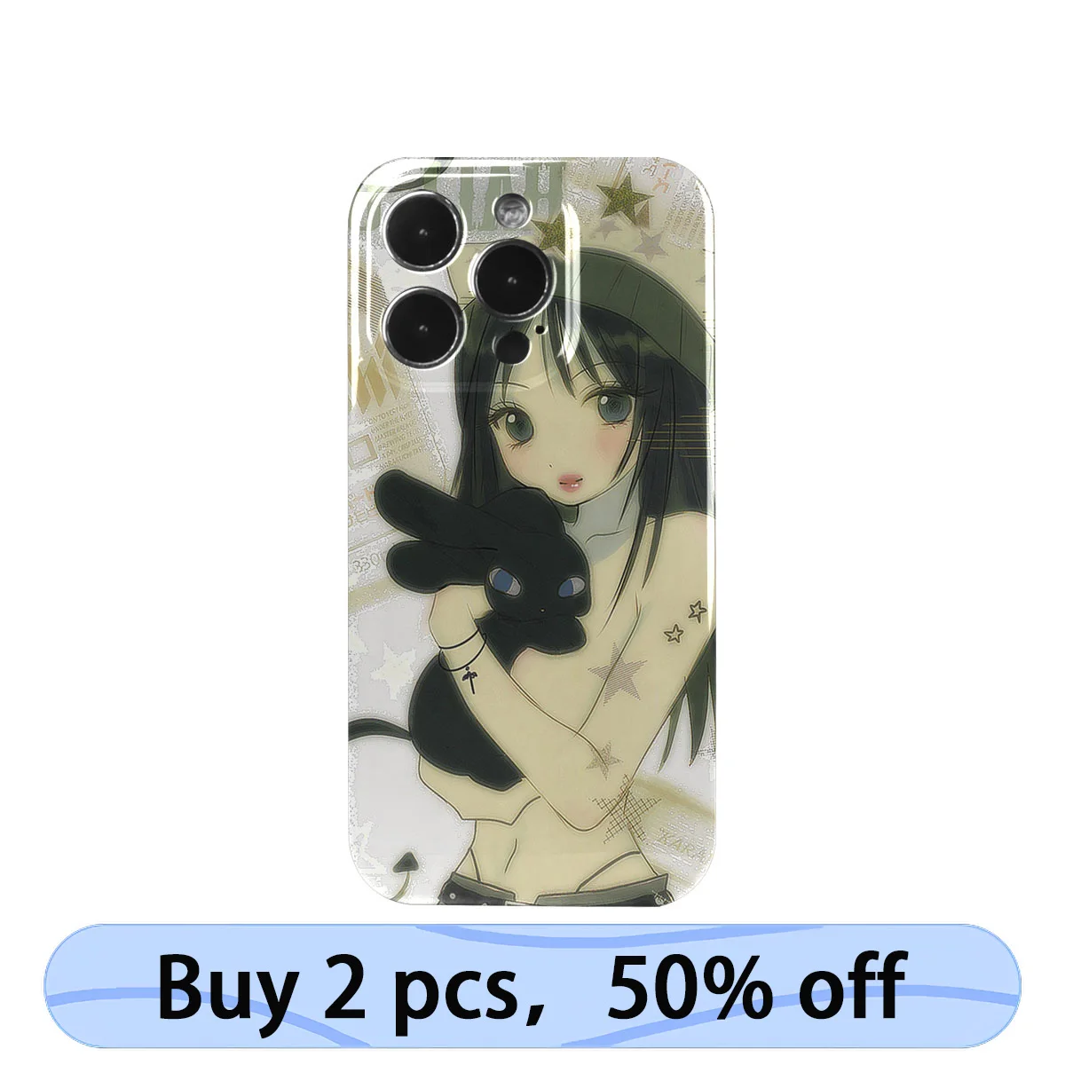 

Чехол для телефона Coque iPhone в стиле ретро Y2K Hot Girl, милый мультяшный чехол для iPhone 15 14 13 12 11 Pro Max Plus IMD 2 в 1