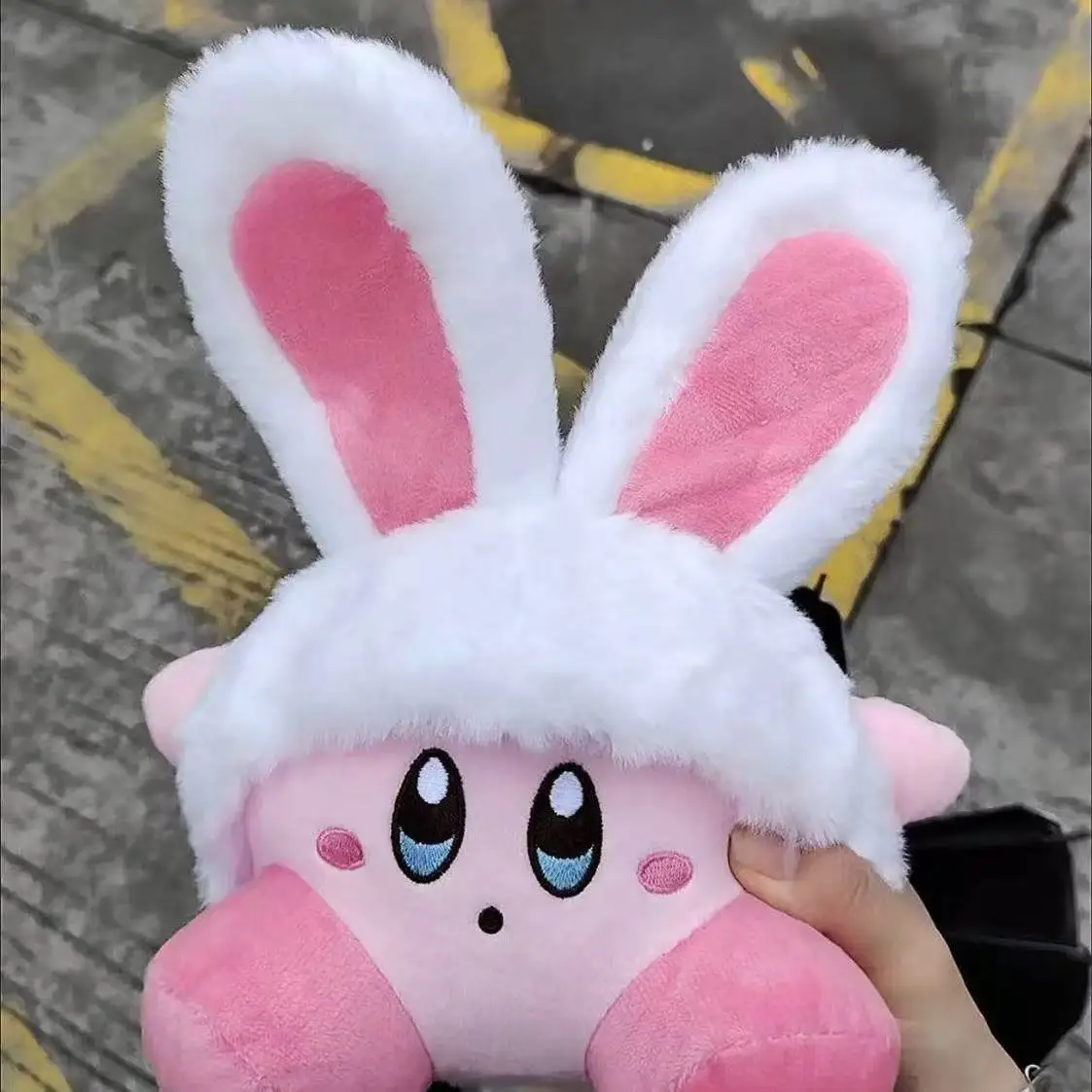 20cm Rabbit Ear Kirby Plush Plush Toys Hug Pillow Grabbing Machine Doll Room Decoration Children'S Toys Girl'S Holiday Gift view 4