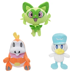 Anime Pokemon Plush Toy, presentes da coleção de bonecas recheadas, os companheiros iniciais na região parta