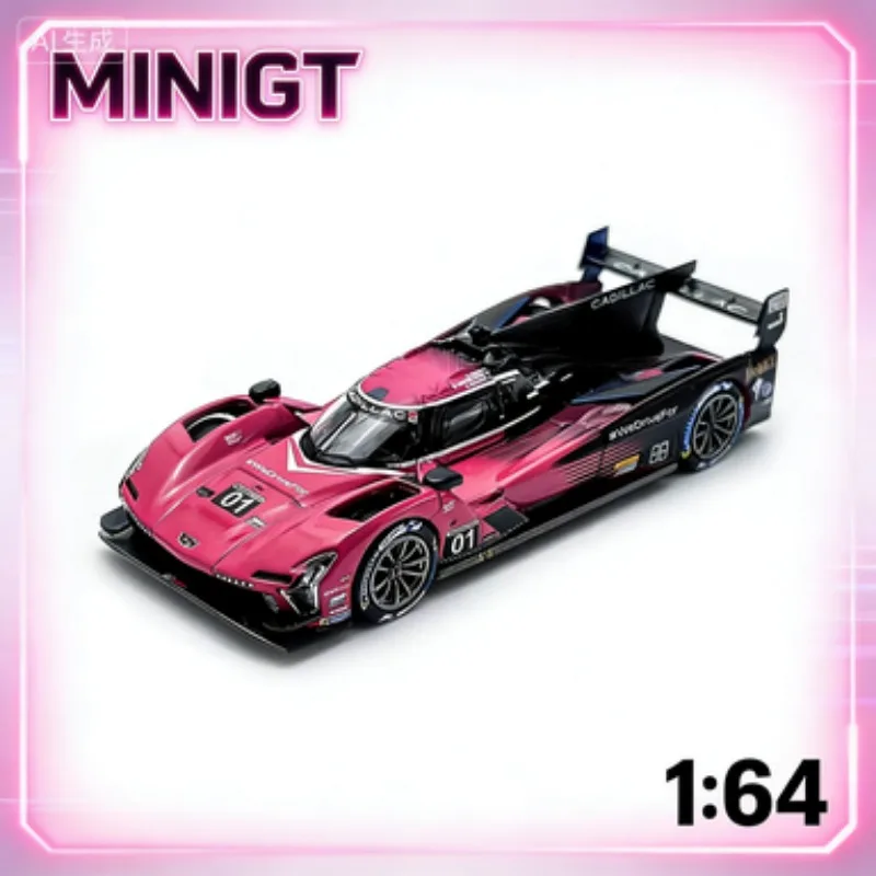 minigt-1-64-キャデラック、ダイキャスト合金モデル、男の子へのギフト、大人向けの高級静的コレクションモデル、ホリデーギフト。