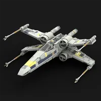 NEW 1239PCS star battle Movie MOC T-65 X-Wing Space fighter model DIY creative ideas Child Toy Assembly Puzzle birthday Gift