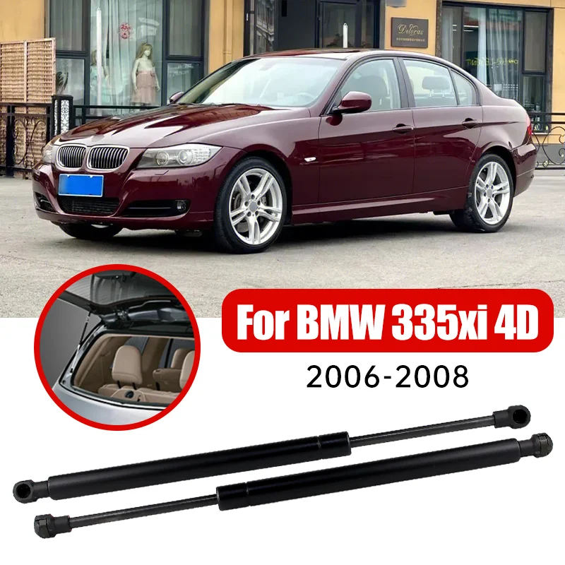 2PCS For 2006-2008 2007 BMW 335xi Base Sedan 4D E90 Trunk Tailgate Boot Gas Struts Support Bar OEM#:01612390E,51244365787,E96651