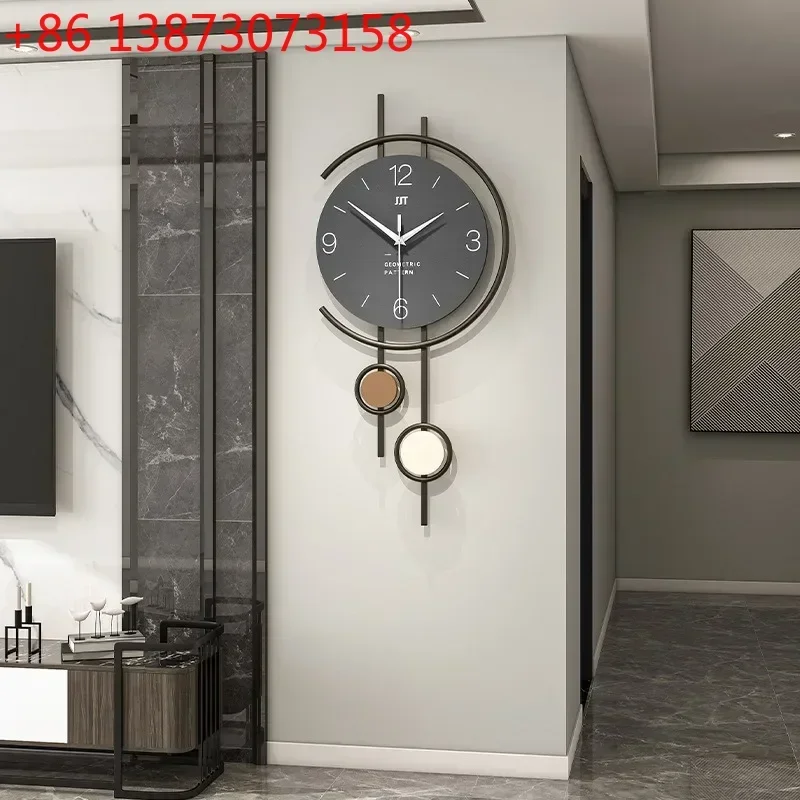 Creative Simple Modern Wall Clocks Metal Pointer Noiseless Living Room Wall Clocks Dining Room Bedroom Art Room Decorations