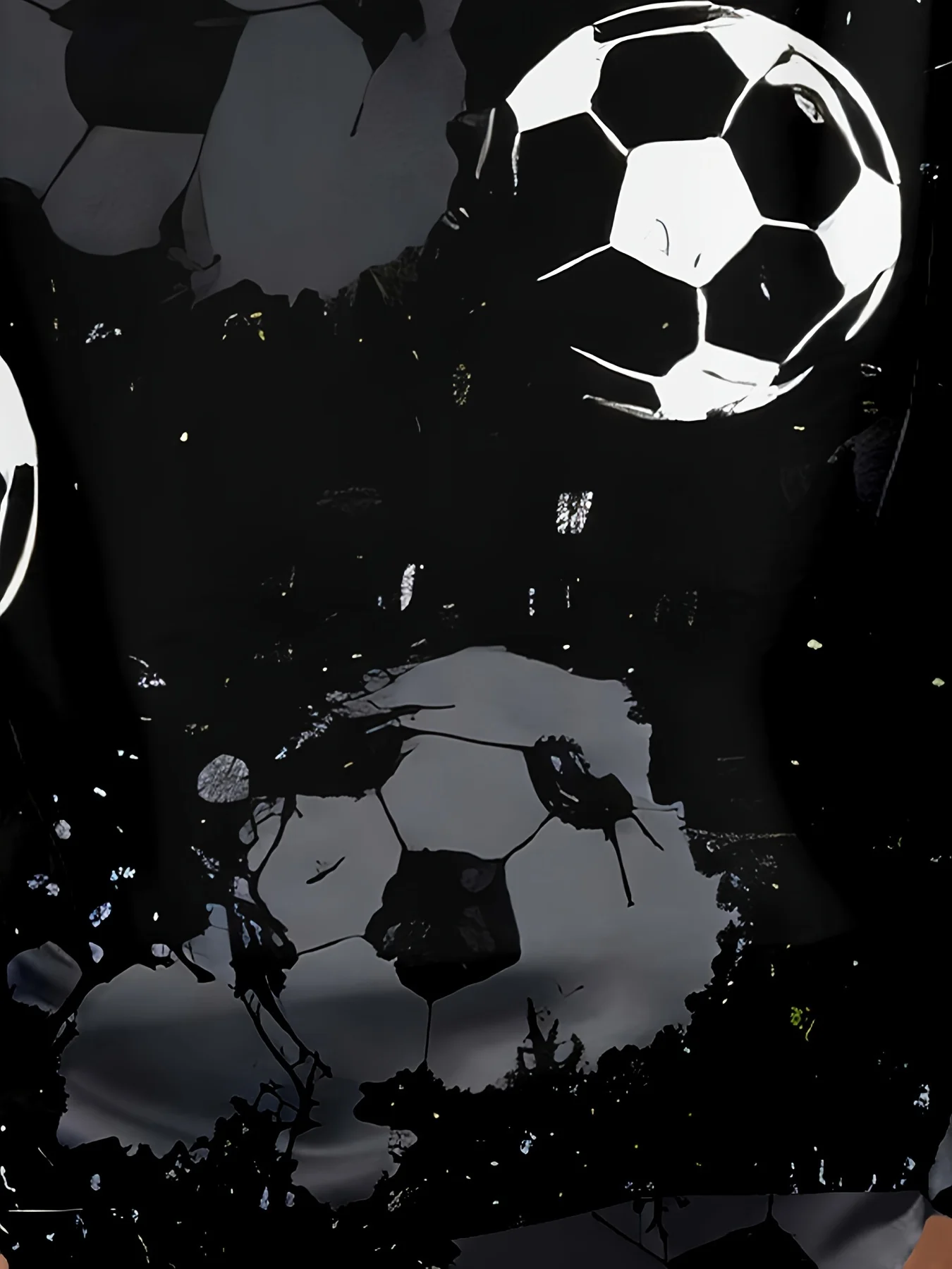 Boys' 3D Soccer Ball Harajuku Print Hoodie Casual Polyester Long Sleeve, Slight Stretch, Hooded Active Sweatshirt for Running