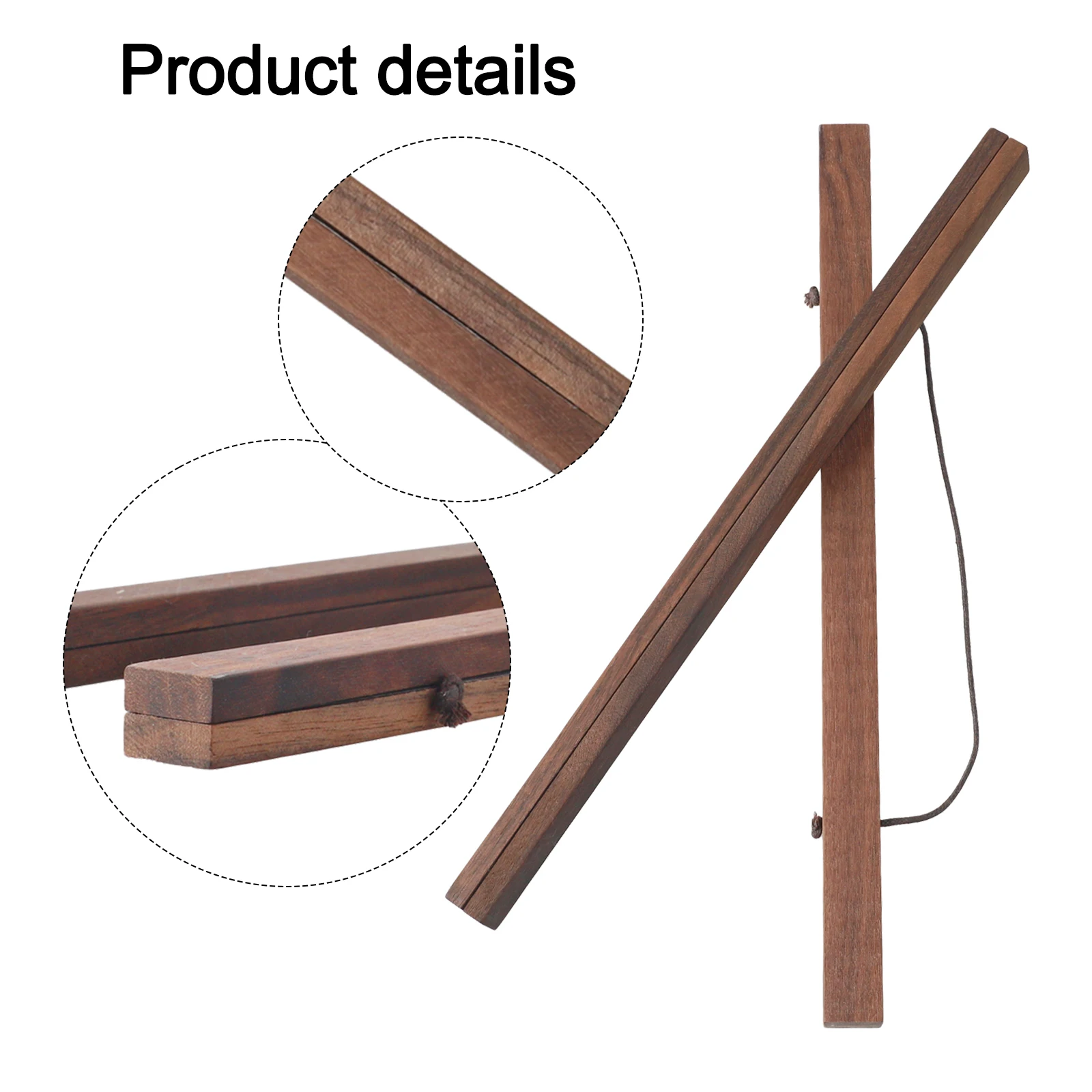 Practical Desktop Standing Picture Frame Walnut Wooden Photo Frame Art Projects DIY Poster Scroll Desktop Standing Paint Hanger