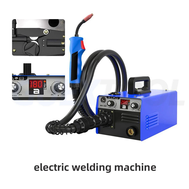 NBC280 Mini Gas-free Welding Machine Welding Semiautomatic Device Gas Welding Carbon Dioxide Gas Shielded Welding Machine