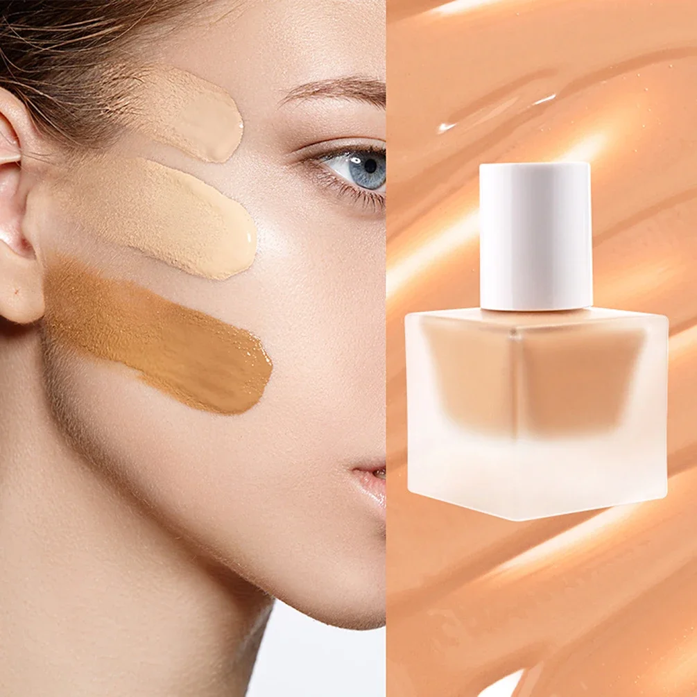 100-color Private Label 30ml Liquid Foundation Custom Moist Bulk Isolating Oil Control Waterproof Foundation Face Base Makeup