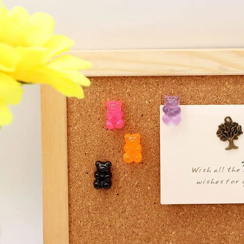 918C 20 Chiếc Gấu Ngón Tay Cái Đinh Hình thu nhỏ PushPins Đẩy Chân Trang Trí cho Hình Ảnh Tường Bản Đồ Bảng Thông