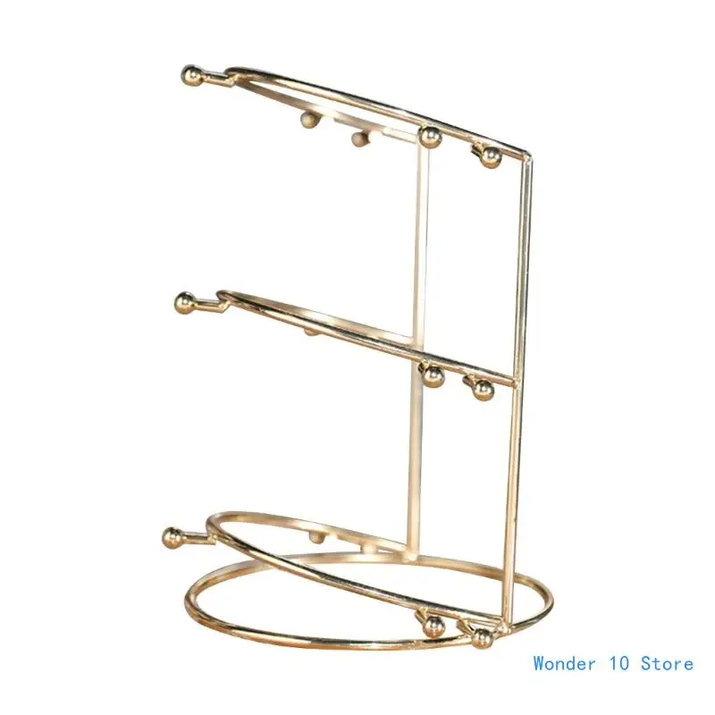 Bruids Display Rack Goud Metalen Kronen Standhouder Bruid Hoofdband Stand