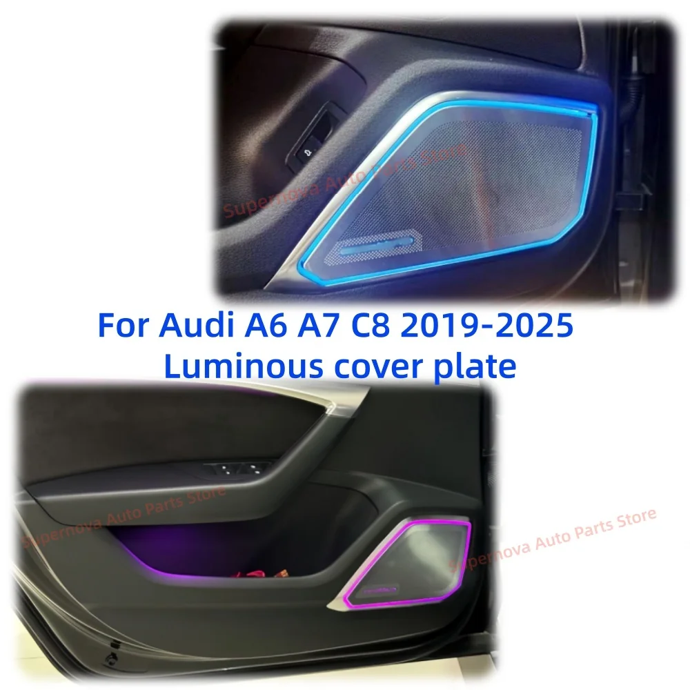 Fit for Audi A6 A7 C8 2019-2025 LED Atmosphere Lamp Automotive interior lighting upgrade Car accessories Luminous cover plate