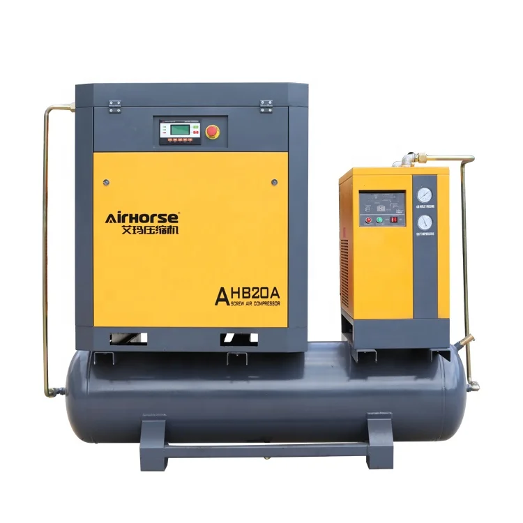 500L Tank Mounted Air Screw Compressor With Competitive Price