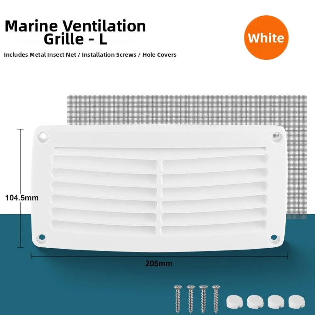 Deck Air Grille Louvered Ventilation Grille Cover Fresh Air Protection User-friendly Design Quick Installation