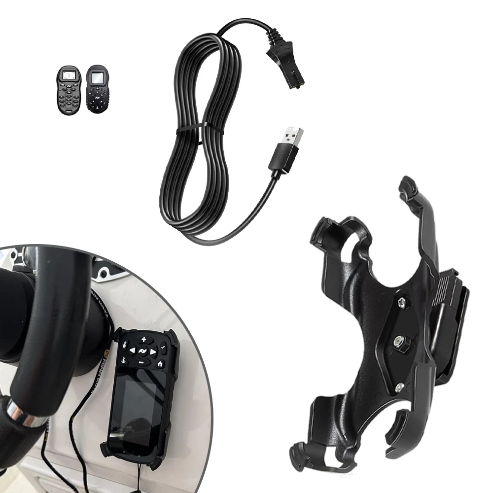 

Remote Charging Cable & Holding Cradle Holder Replacement for All Minn Kota Ipilot Link Remote Bluetooth Legacy 1866460 1866670