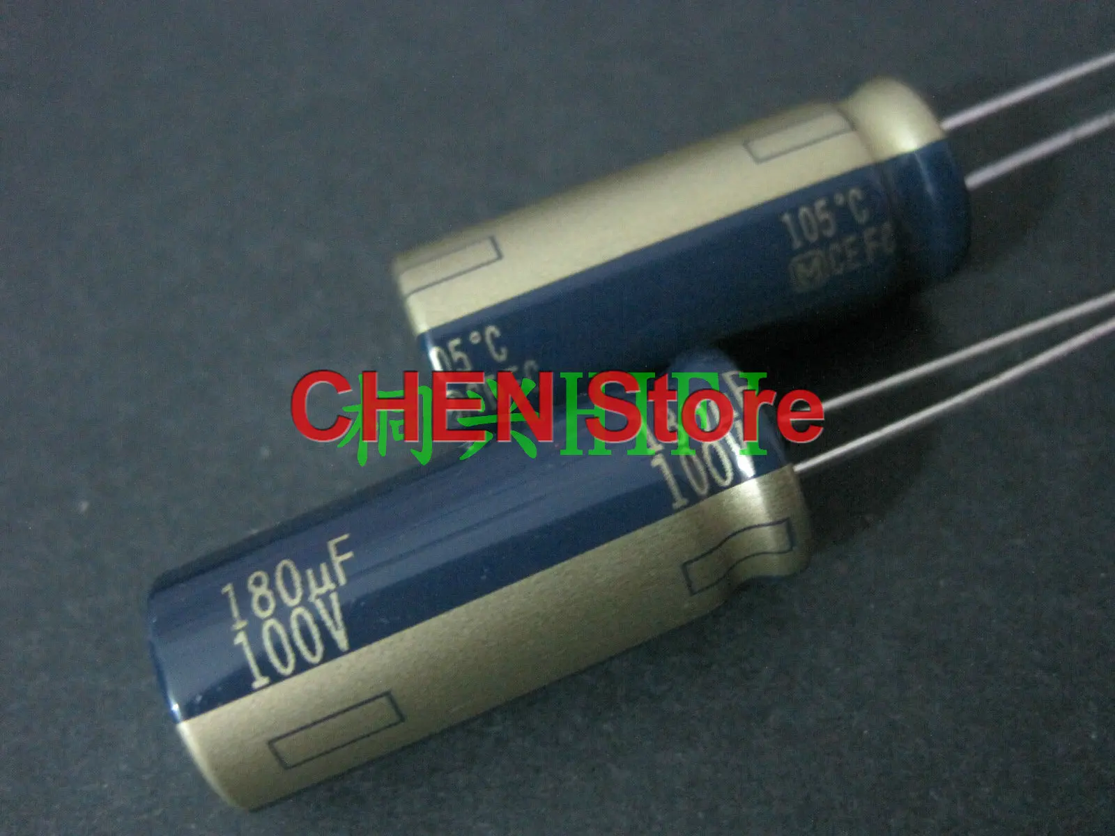 

10PCS matsushita capacitor FC 100V180UF 12.5X30MM ultra low internal resistance Electrolytic Capacitor ce fc 180uf 100v Gold